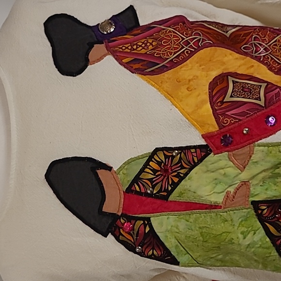 Vtg. Alfredos wife ethnic Native pullover blouse - Picture 2 of 9